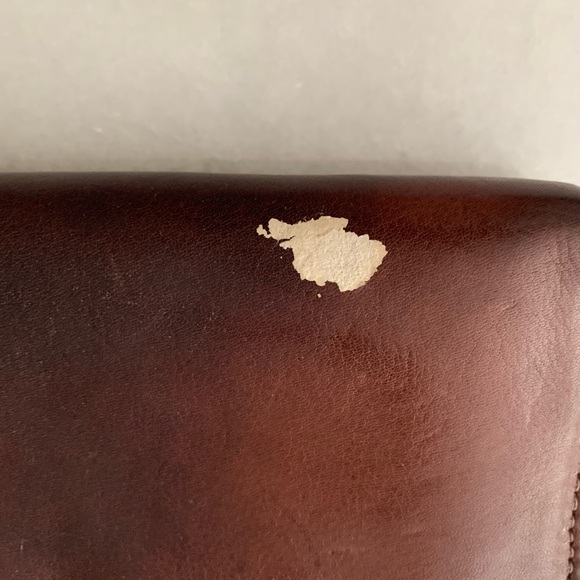 HAMMITT ZIPPER CLUTCH -loved and well aged… Still smells NEW! small repair. - Picture 9 of 9